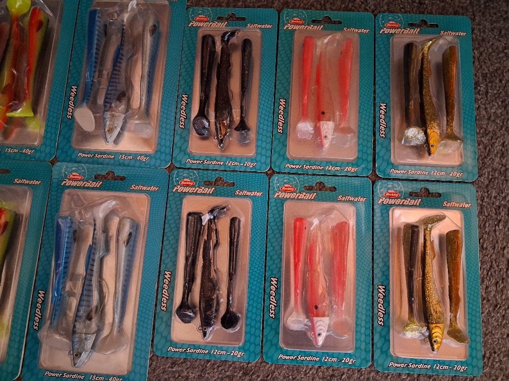 12 verpakkingen Berkley Power Sardine Weedless...Nieuw!, Tinstraat, Overige typen, Nieuw, Ophalen of Verzenden