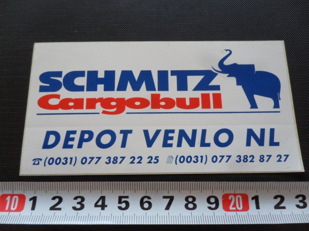 sticker SCHMITZ Cargobull Depot VENLO NL, Ophalen of Verzenden, Zo goed als nieuw