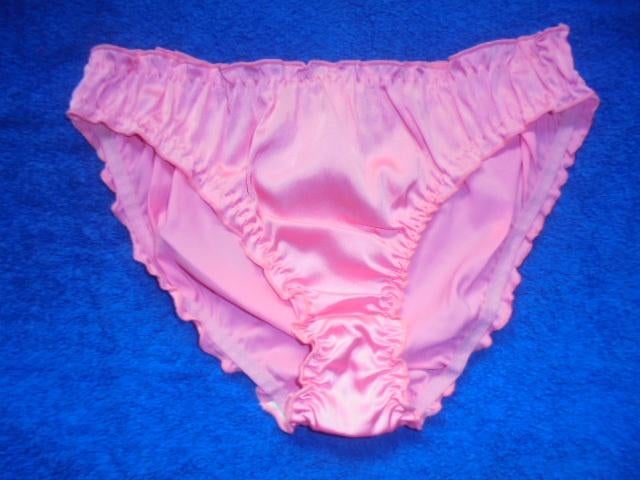 satijn slipje (kan ook voor de heren), Verzenden, Roze, Slip