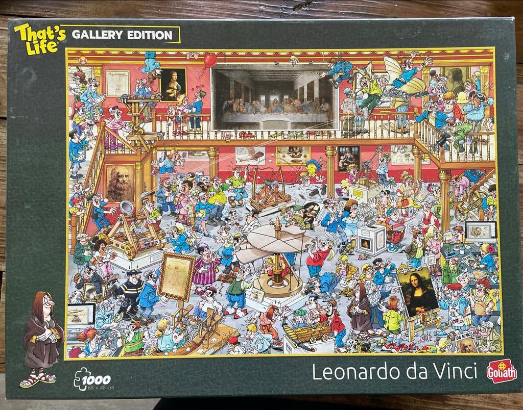 That's Life Gallery Edition Leonardo da Vinci puzzel, Hobby en Vrije tijd, Ophalen of Verzenden, 500 t/m 1500 stukjes, Zo goed als nieuw