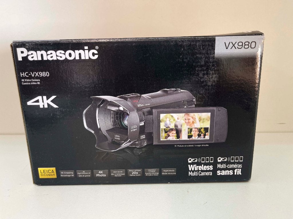 Panasonic HC-VX980 4K Ultra HD videocamera-zo goed als nieuw, N, N, 20x of meer, Ophalen of Verzenden