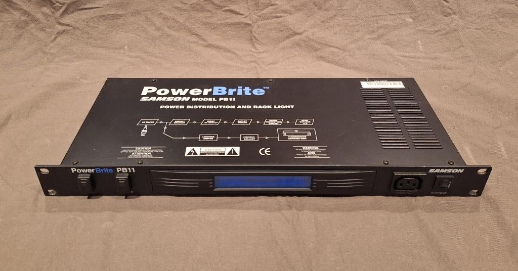 Samson PowerBrite PB11 – Power Distributor / Rack Light, Ophalen, Zo goed als nieuw, Audio