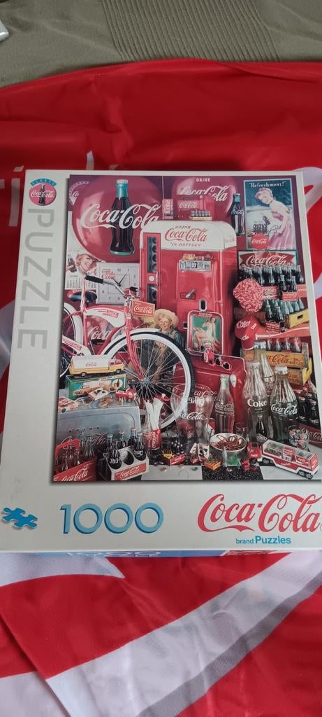 Coca Cola puzzel 1000 stukjes in goede staat, Hobby en Vrije tijd, Denksport en Puzzels, Verzenden, 500 t/m 1500 stukjes, Zo goed als nieuw
