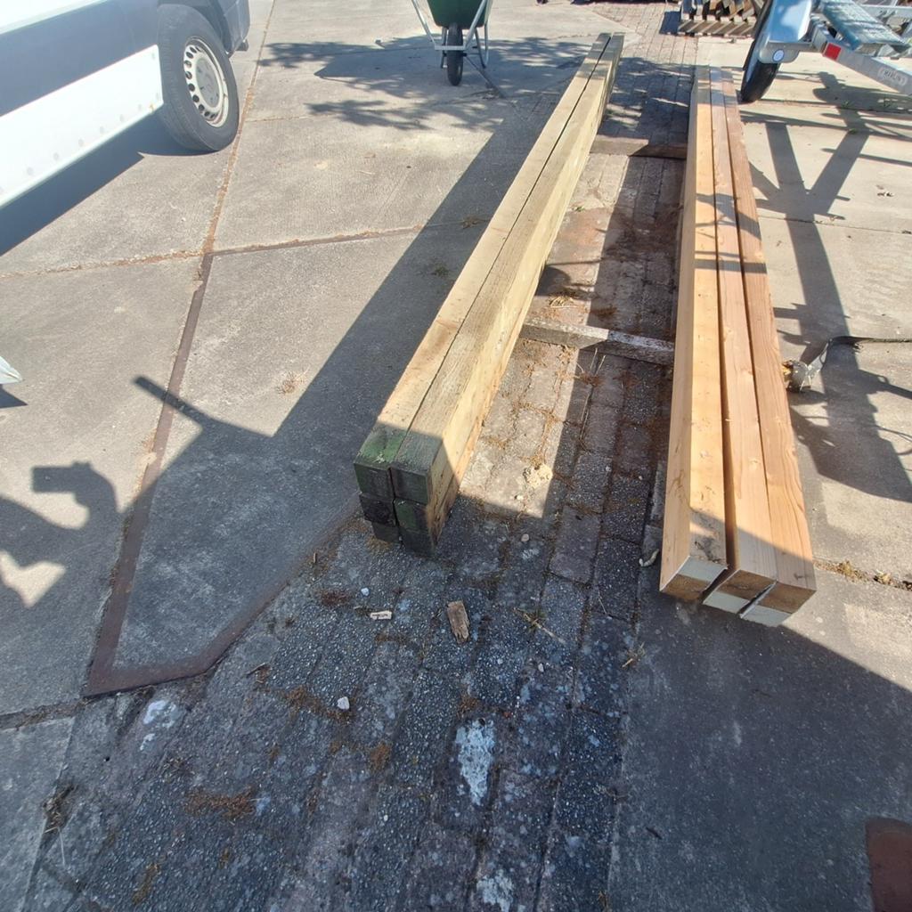 Geïmpregneerde balken, gording, ligger, Ophalen of Verzenden, 250 cm of meer, Balken