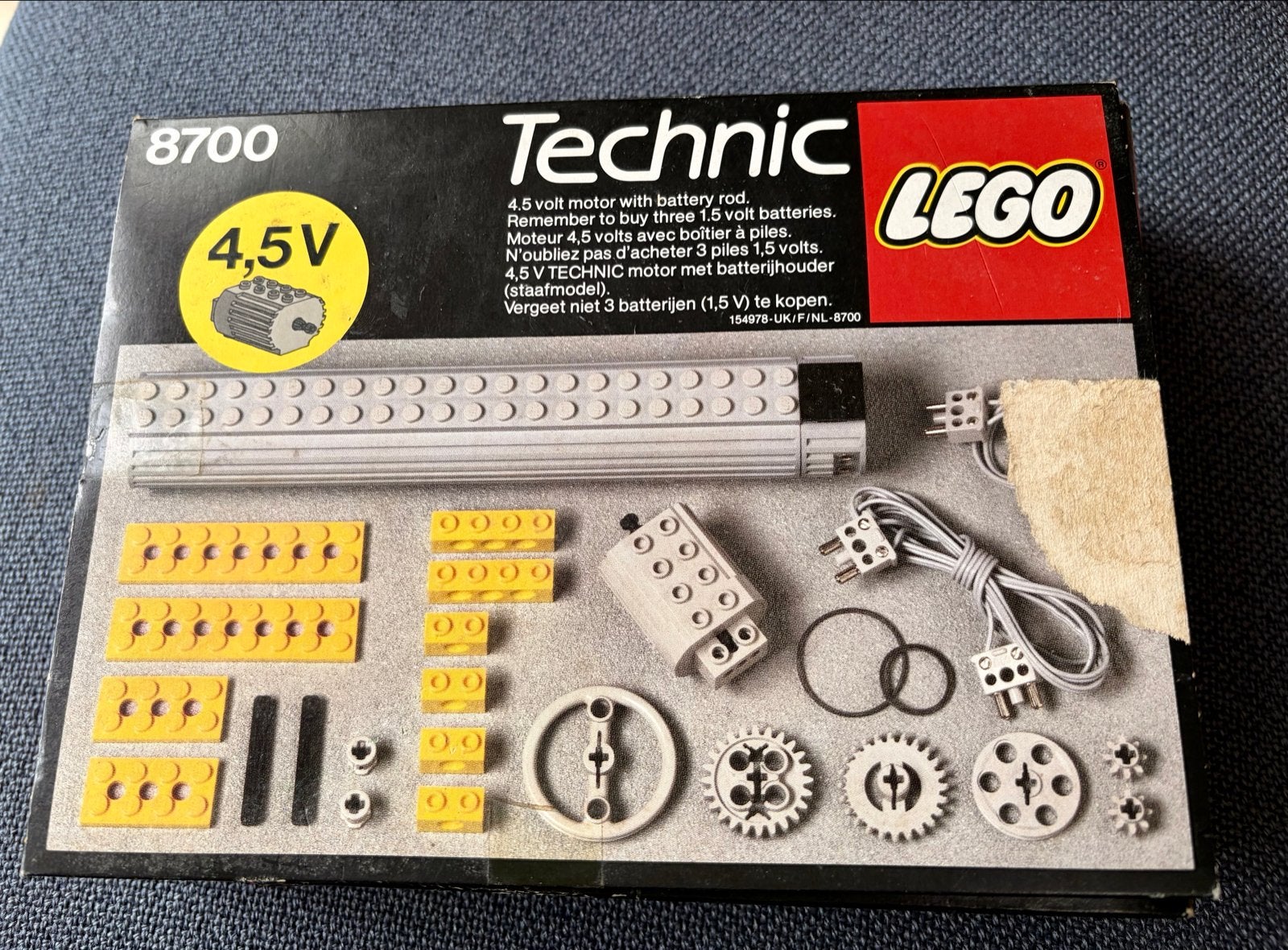 LEGO Technic Expert Builder Power Pack 8700-1 (1982), Ophalen of Verzenden, Gebruikt