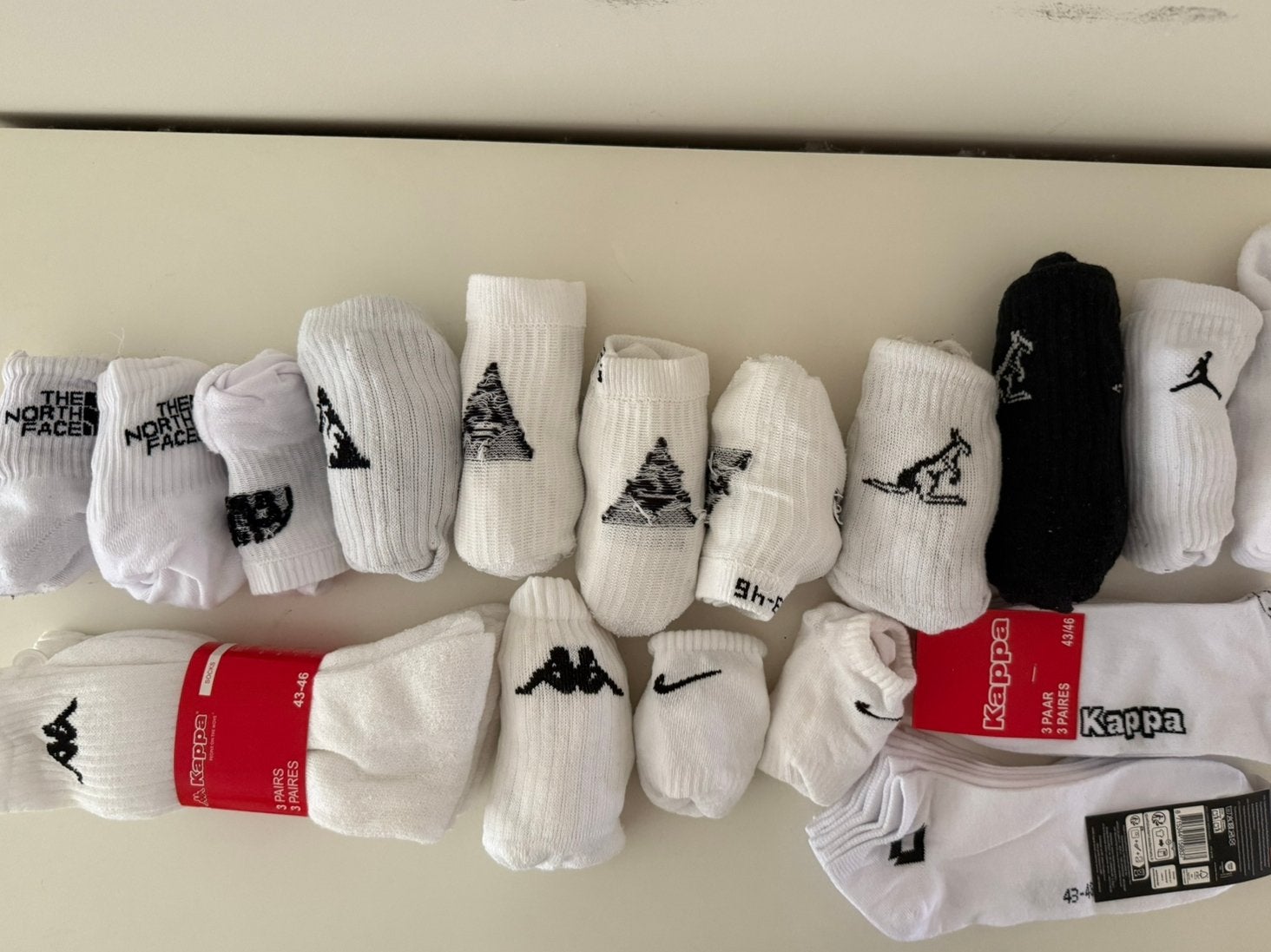 Sportsokken maat 43-46 nieuw en gebruikt, Kleding | Heren, Sokken en Kousen, Verzenden, Gedragen, Maat 43 t/m 46, Wit