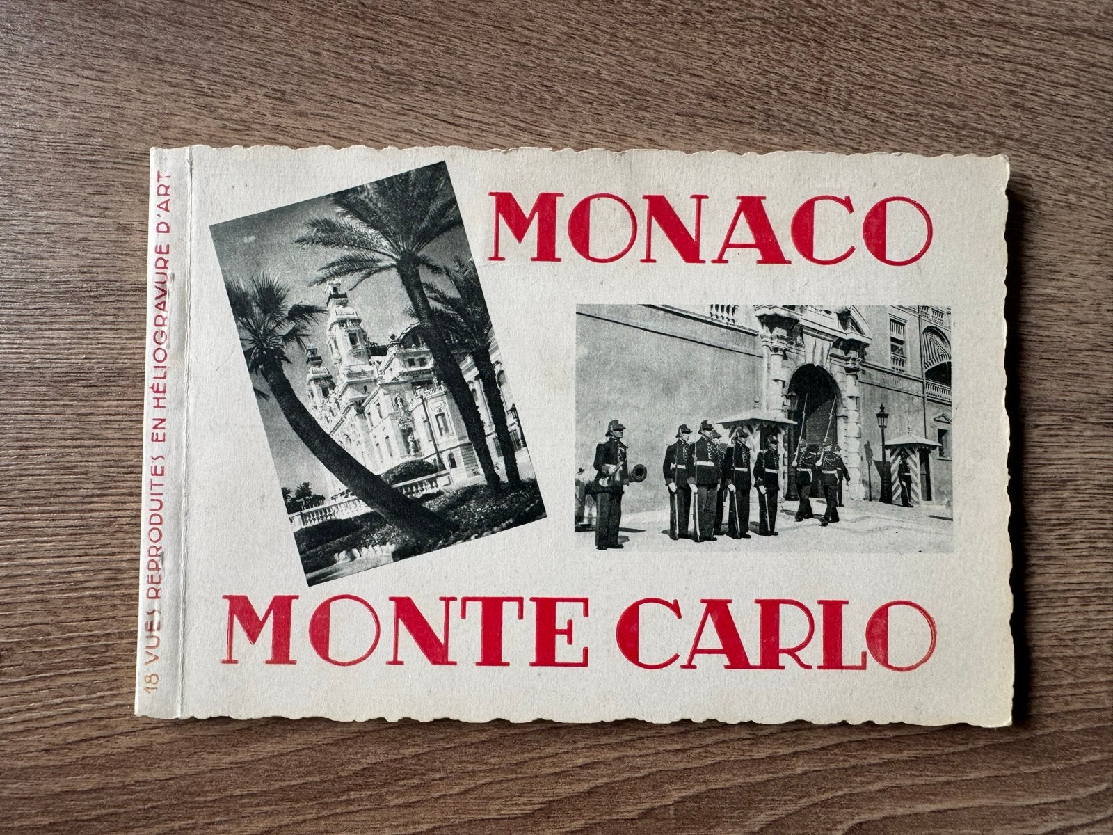 Vintage Monaco Monte Carlo Ansichtkaartenboekje (Aug 1956), Ophalen of Verzenden, 1940 tot 1960, Gelopen, Overig Europa