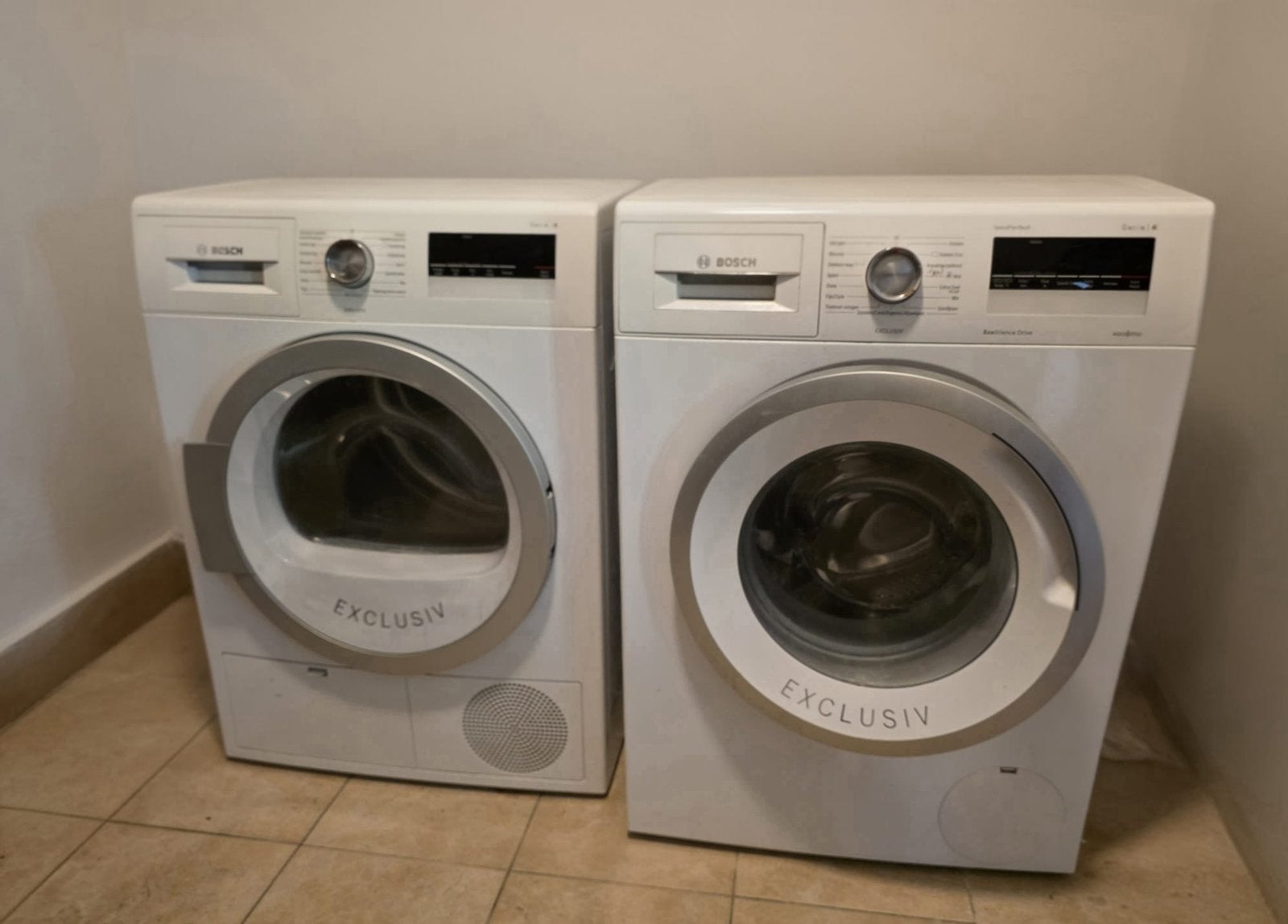 Was droger en wasmachine 400.- pst 250.-, Ophalen, Zo goed als nieuw, 1200 tot 1600 toeren, 85 tot 90 cm