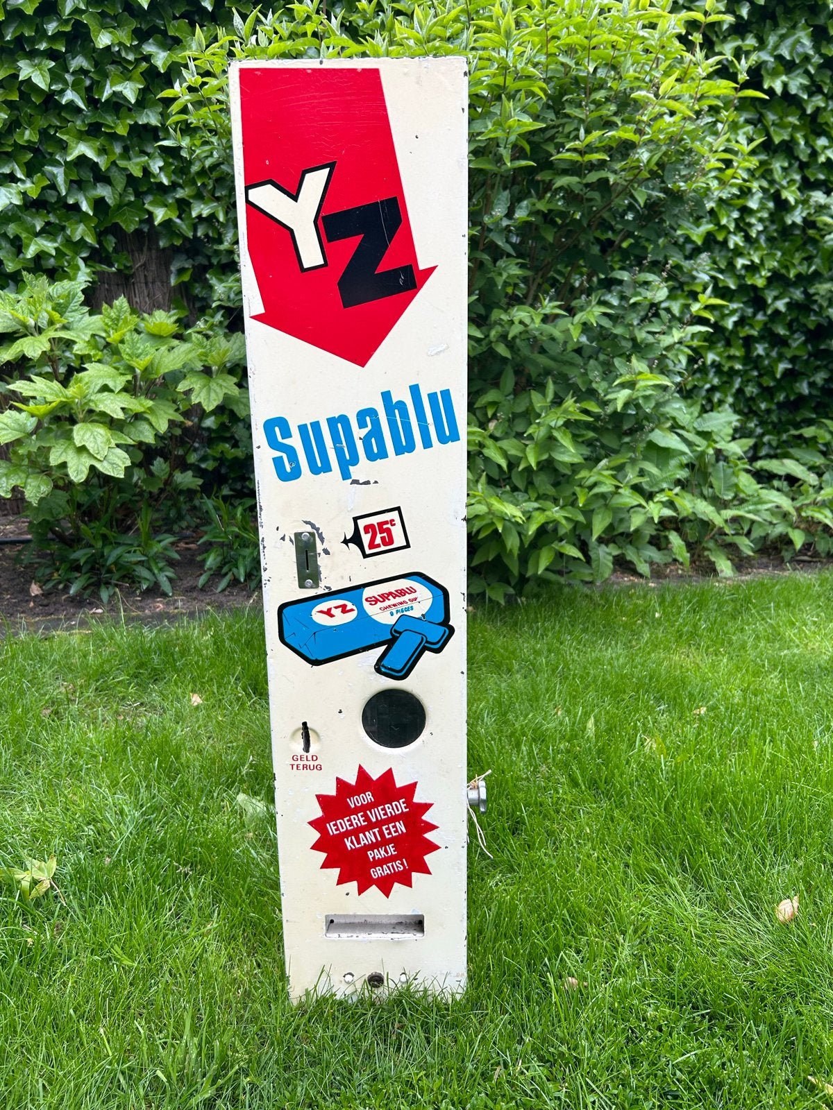 Vintage YZ Supablu Kauwgom Automaat - Retro Snoepautomaat, Verzamelen, Automaten | Overige, Ophalen of Verzenden, Gebruikt
