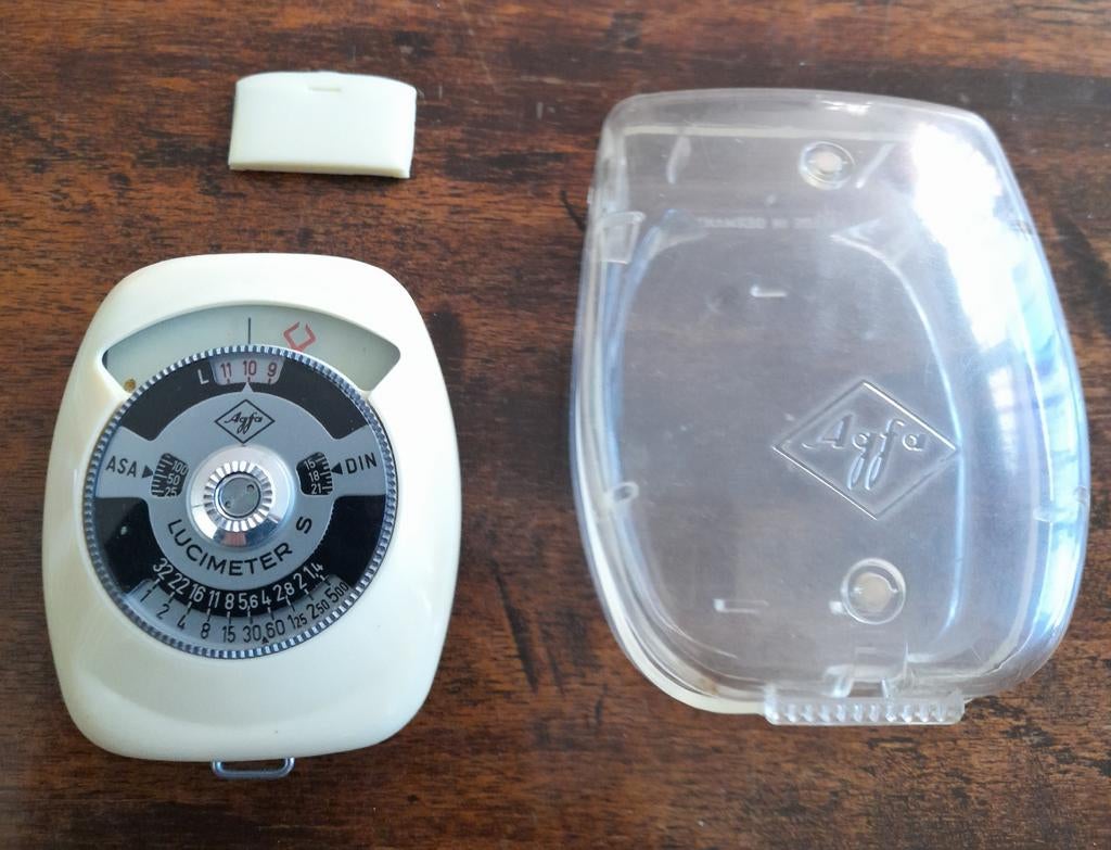 Vintage Agfa Lucimeter Lichtmeter met originele case, Audio, Tv en Foto, Fotocamera's Analoog, Ophalen of Verzenden, Gebruikt
