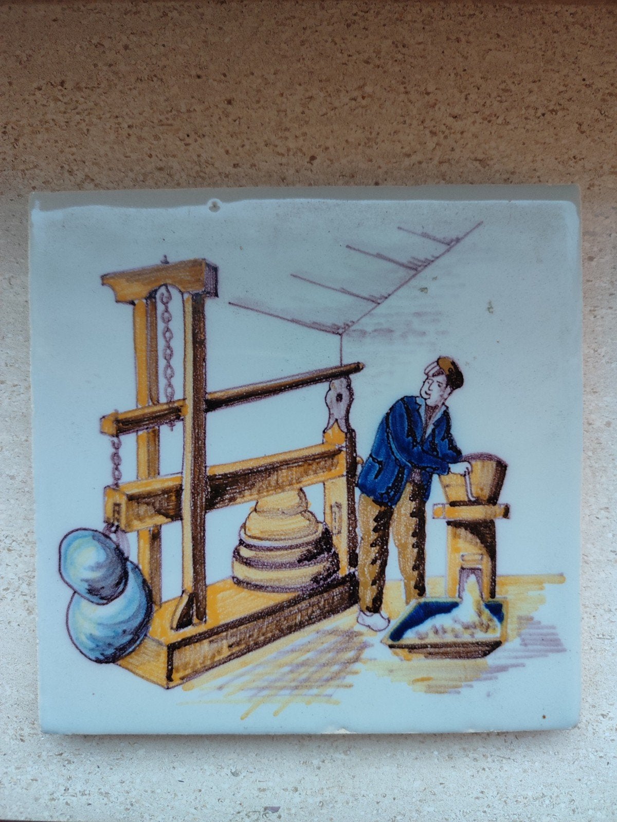 Makkum tegel ambacht kaasmaker kaasmakerij Tichelaar kunst, Verzenden
