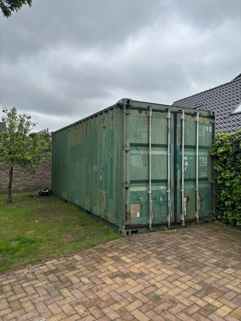 Zeecontainer 20 ft., Doe-het-zelf en Verbouw, Ophalen, Gebruikt