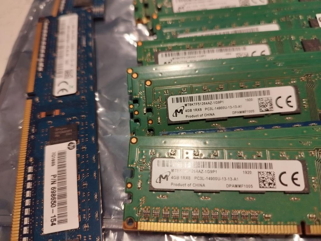 24 stuks Samsung 4GB DDR3 1600MHz DIMM RAM, Computers en Software, RAM geheugen, Ophalen of Verzenden