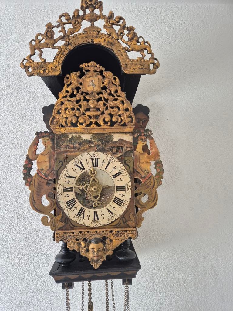 Antieke stoelklok, Antiek en Kunst, Antiek | Klokken, Ophalen