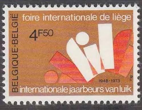België 1973 - OBP 1672 - Internationale Jaarbeurs, Postzegels en Munten, Frankeerzegel, Ophalen of Verzenden, Postfris, Postfris