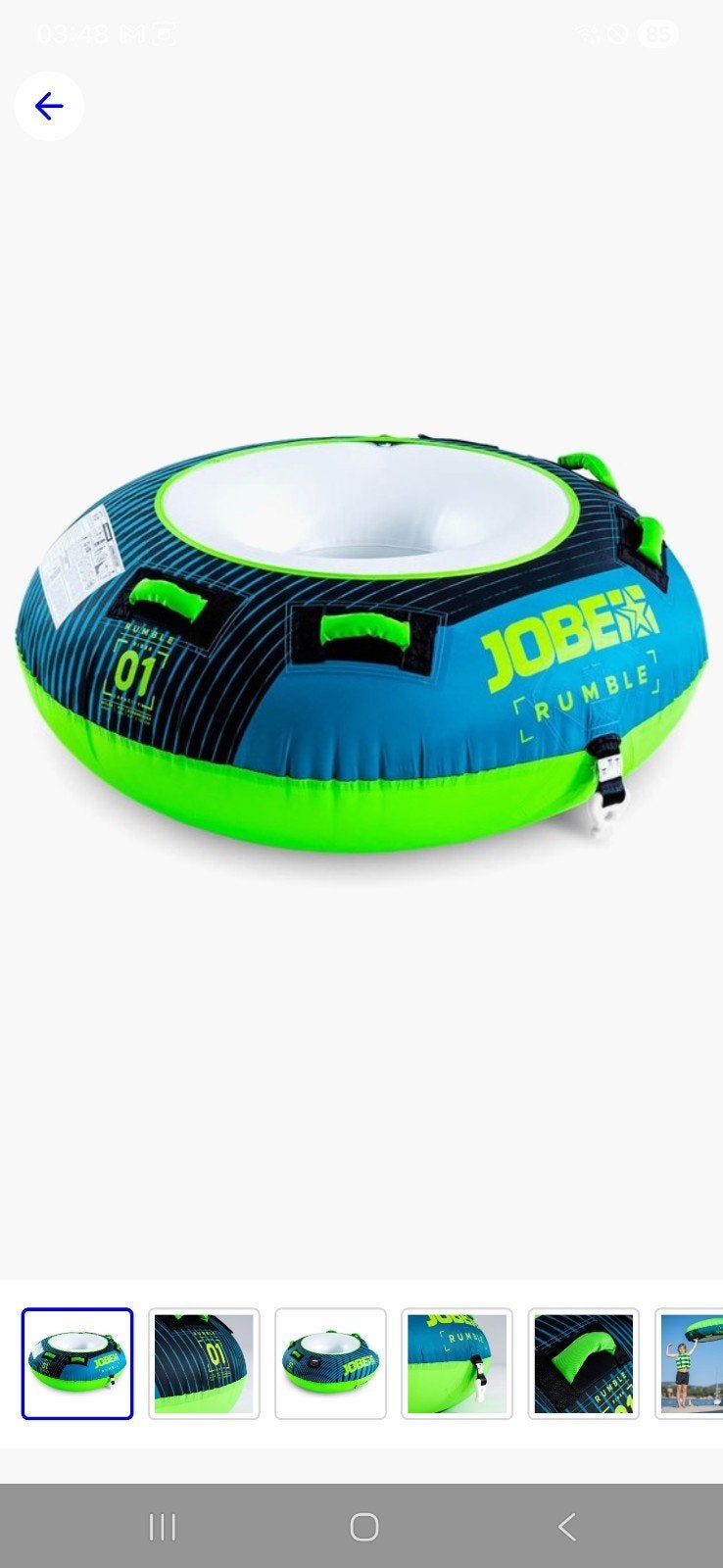 Jobe funtube NIEUW voor 1 persoon met 2 pers touw, Watersport en Boten, Ophalen of Verzenden, Nieuw