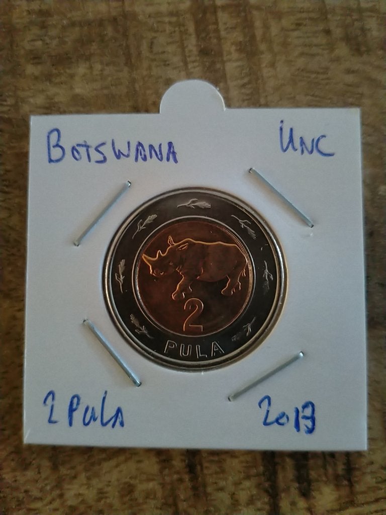 Botswana 2 Pula 2013 , UNC, Verzenden, Overige landen, Losse munt