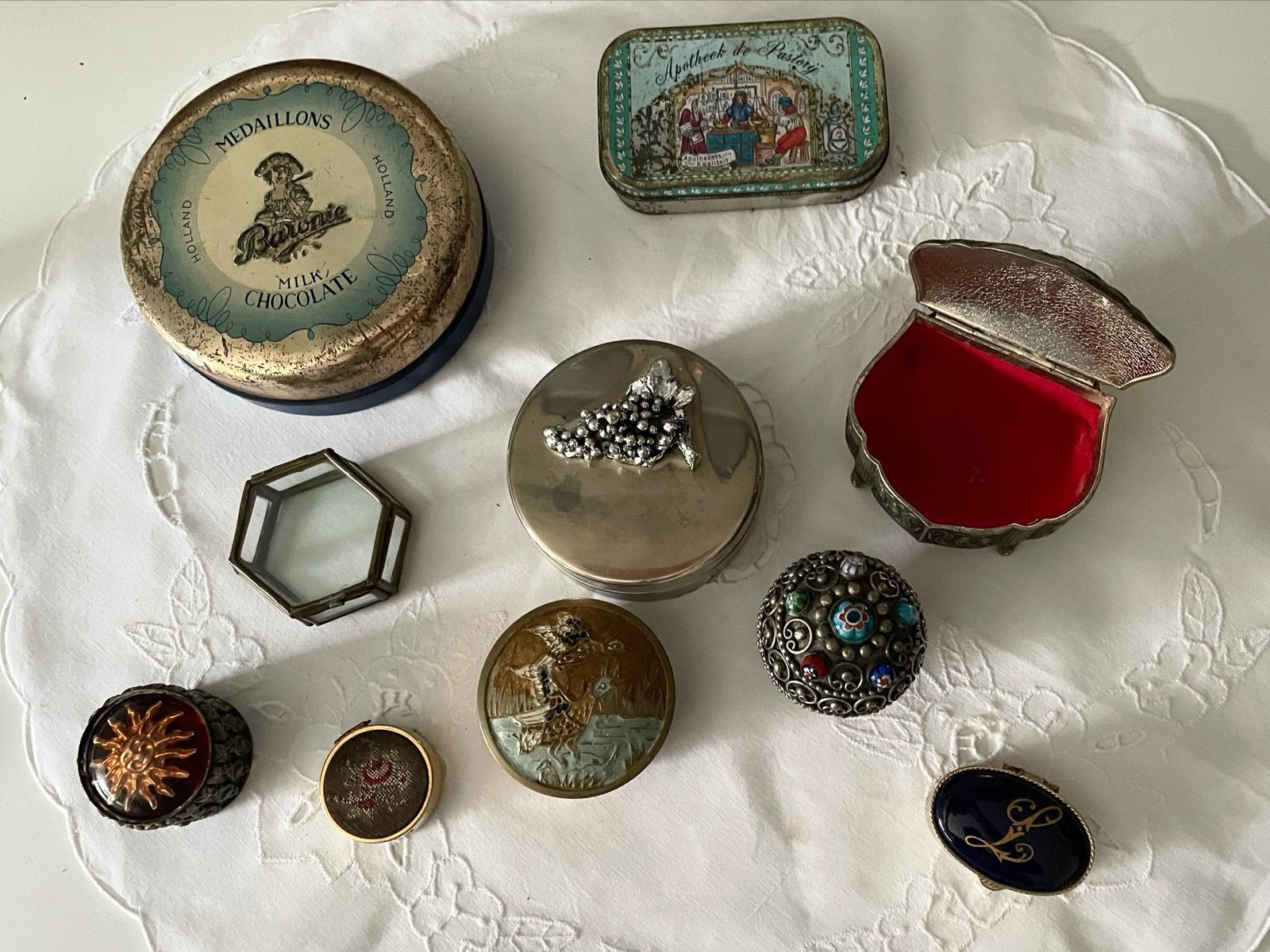 Diverse verzameling van vintage doosjes en blikken, Ophalen of Verzenden