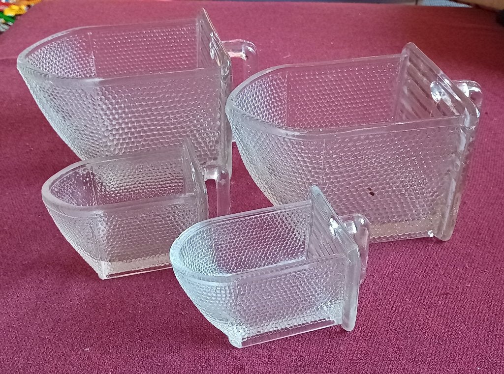 vintage glas 4 stuk (poucet en heye schauestein), Antiek en Kunst, Verzenden