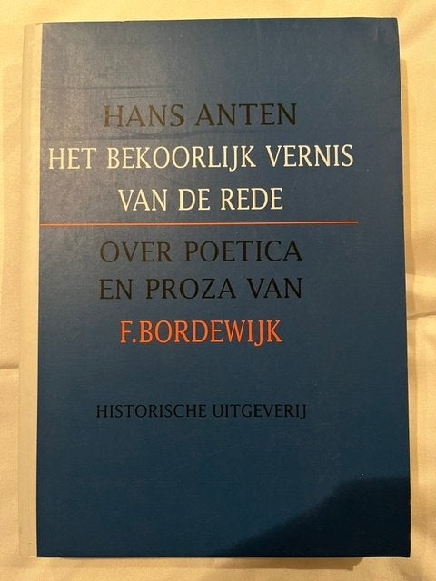 Het bekoorlijk vernis van de rede - Hans Anten, Ophalen of Verzenden, Zo goed als nieuw, Hans Anten, Nederland