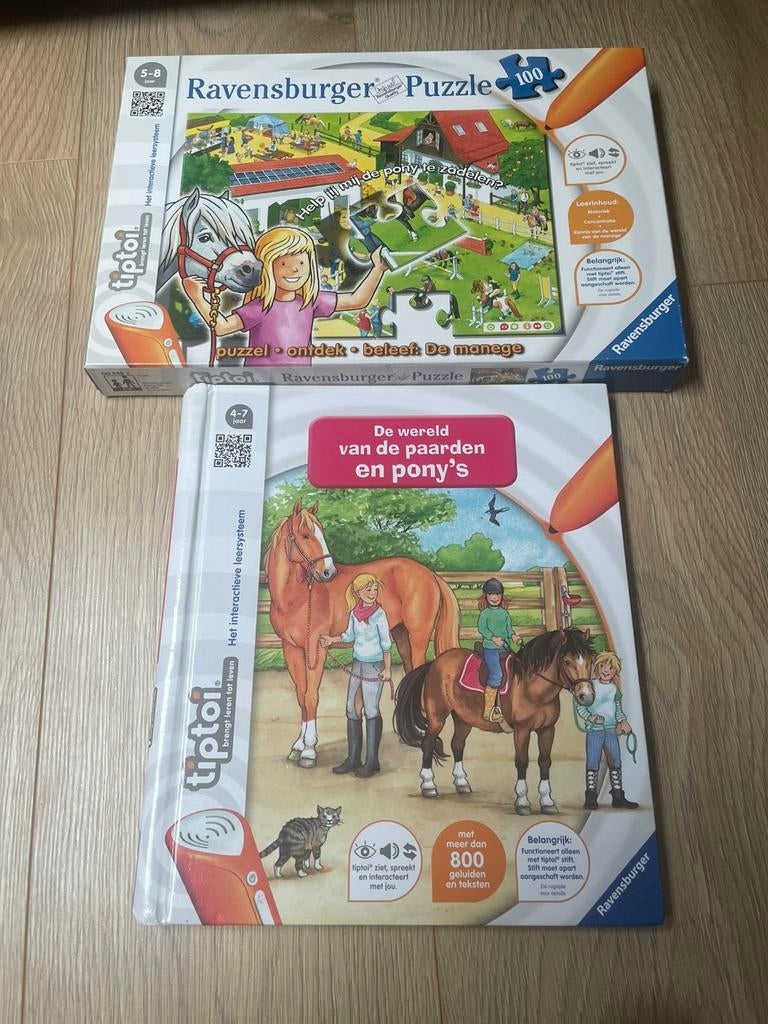 Tiptoi paarden en pony’s wn puzzel manage, Ophalen of Verzenden, Zo goed als nieuw