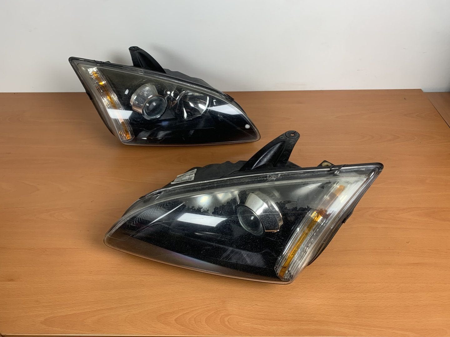 koplamp set ford focus II 2004 tot 2008 xenon, Gebruikt, -, -, Ophalen of Verzenden