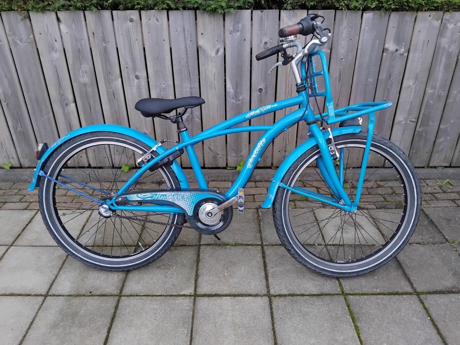 Mooie blauwe transportfiets., Fietsen en Brommers, Gebruikt, Velgrem, Handrem, Gazelle