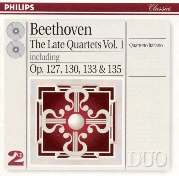 BEETHOVEN Late quartets vol. 1 2 - CD QUARTETTO ITALIAN0, Cd's en Dvd's, Cd's | Klassiek, Ophalen of Verzenden, Classicisme, Zo goed als nieuw