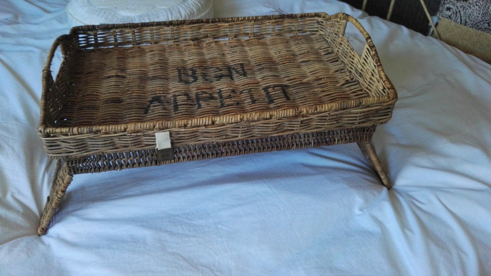 Riviera Maison ontbijt op bed dienblad met 'Bon Appetit', Ophalen of Verzenden