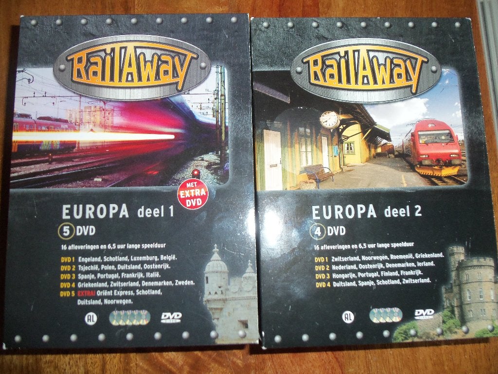BOXEN RAILAWAY-EUROPA DEEL 1 + 2., Alle leeftijden, Overige genres, Seizoen 1, Zo goed als nieuw