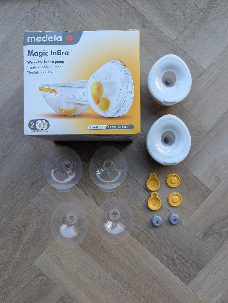 Medela Magic in Bra | dubbelzijdige borstkolf, Medela, Borstkolf, Ophalen of Verzenden, Zo goed als nieuw
