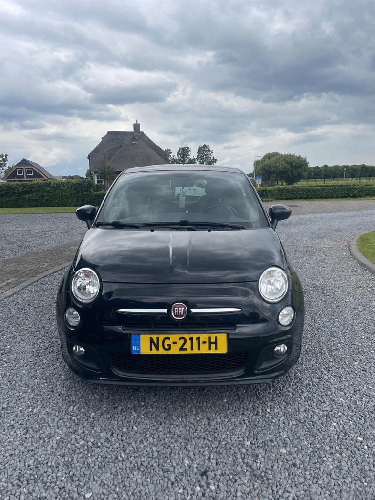 Fiat 500 sport 1.2 C 2015 Zwart, Auto's, Fiat, Particulier, Airbags, Airconditioning, Bluetooth, Centrale vergrendeling, Elektrische ramen