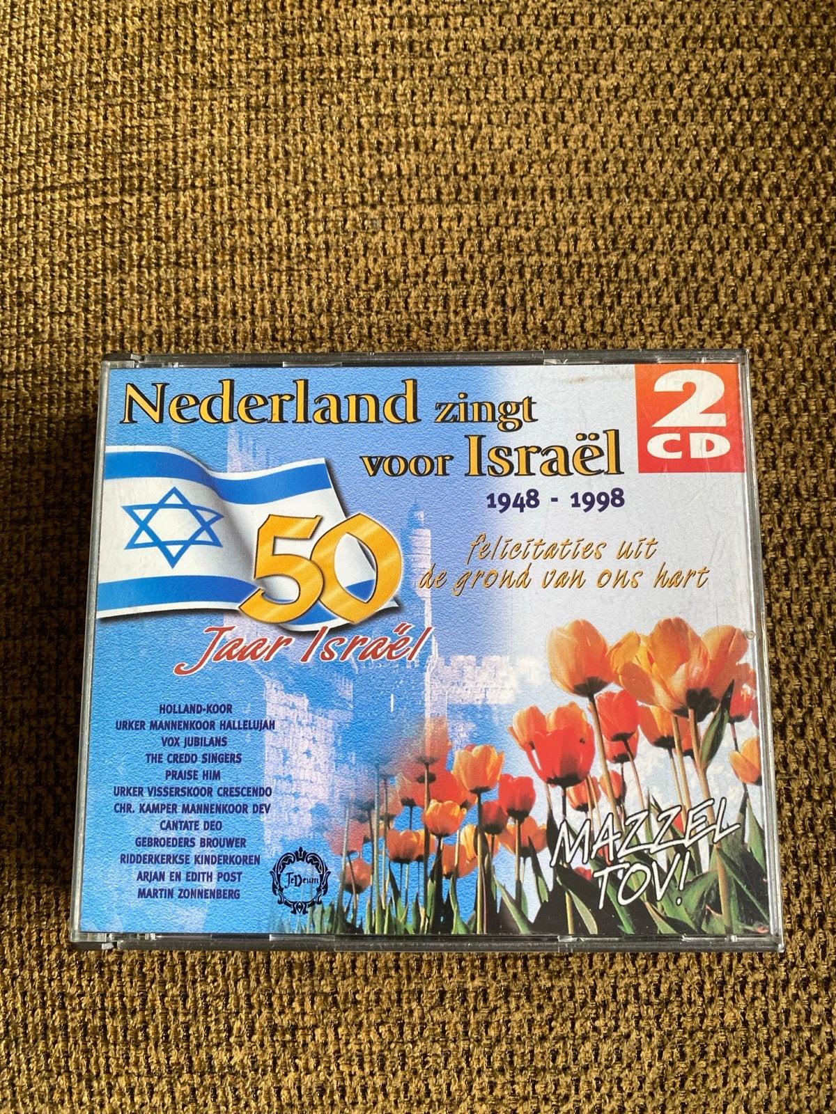 Nederland zingt voor Israël - 50 Jaar Israël (2 CD), Gebruikt, Geestelijke liederen, Ophalen of Verzenden, Inclusief doosje