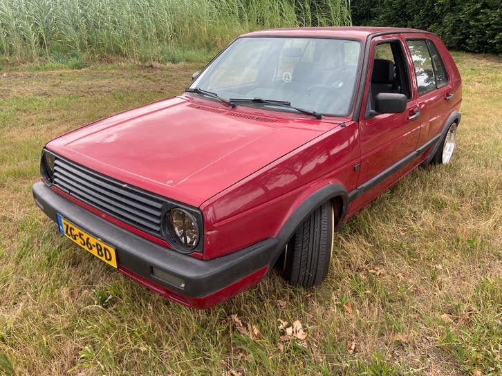 Volkswagen Golf 1.3 CL 40KW U9 1991 Rood, Auto's, Voorwielaandrijving, Stof, 54 pk, 750 kg