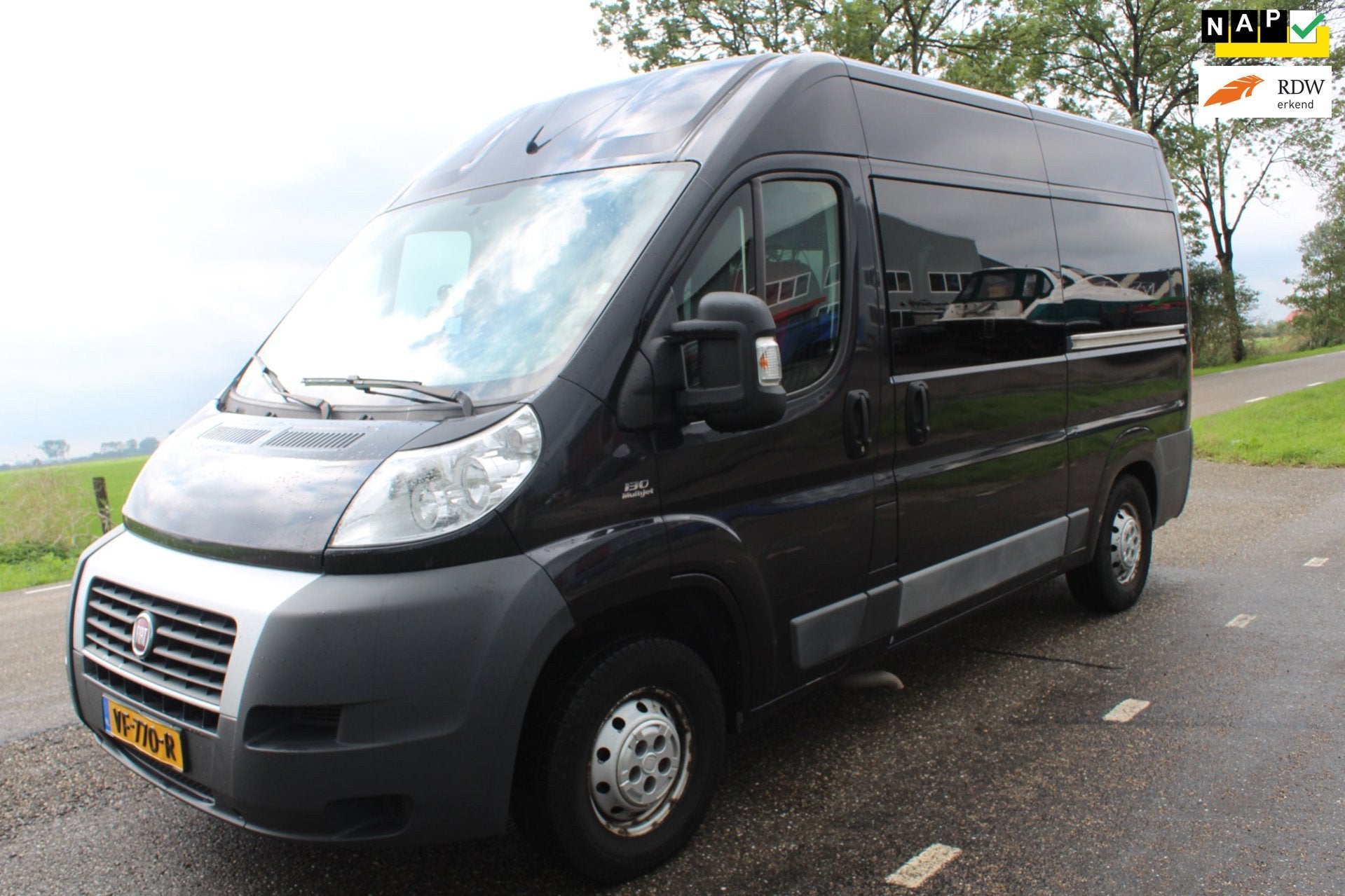 Fiat Ducato 33 2.3 H2L2 // ROLSTOELBUS //, Auto's, Voorwielaandrijving, Euro 5, Stof, Gebruikt