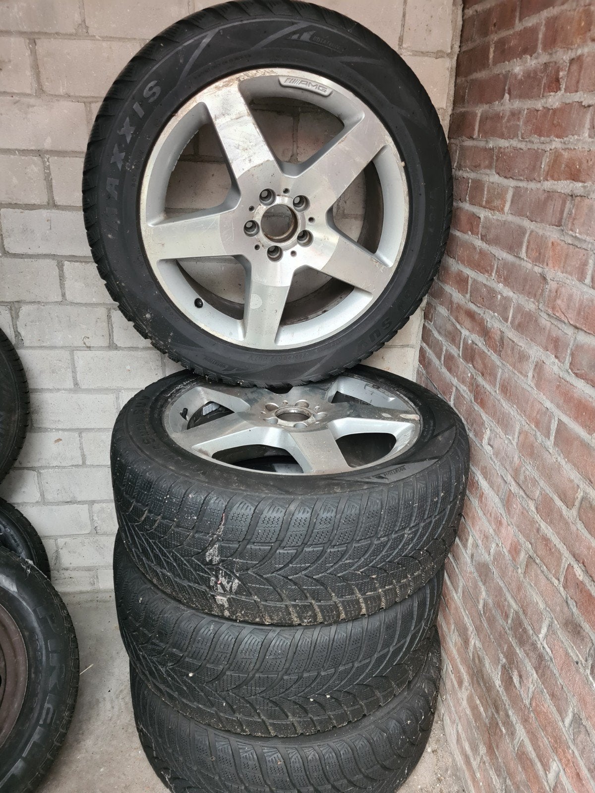 winterbanden met Velgen 18inch Audi 19inch Mercedes 15inc v, Gebruikt, 16 inch, Banden en Velgen, Personenwagen