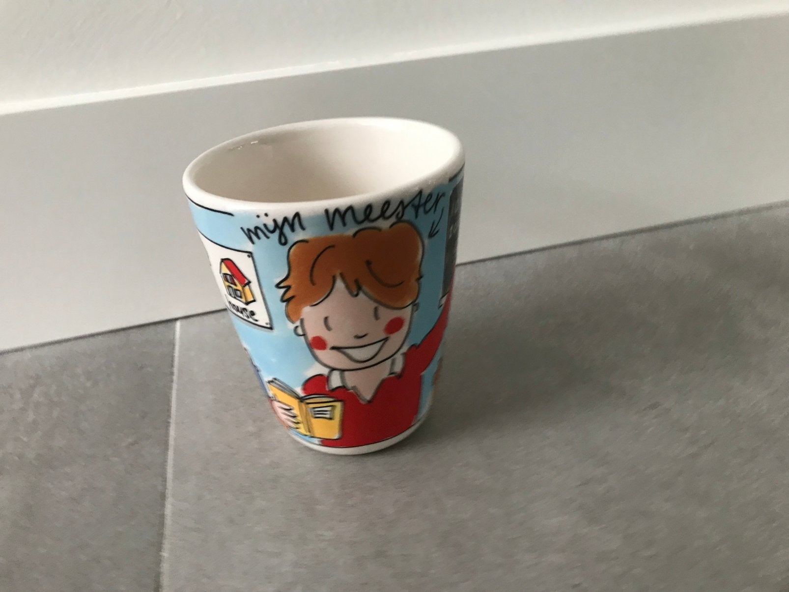 Blond Amsterdam beker voor een meester te koop, Ophalen of Verzenden, Nieuw, Aardewerk, Blond Amsterdam