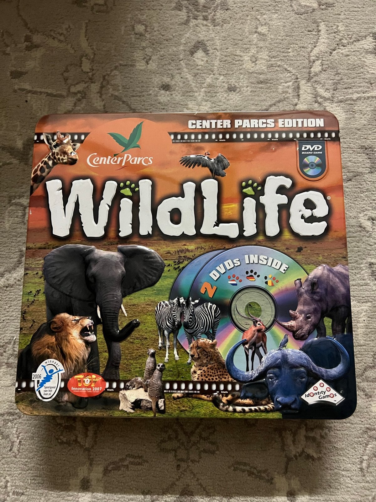 Wildlife Bordspel - Center Parcs Editie met DVD's, Hobby en Vrije tijd, Drie of vier spelers, Ophalen, Gebruikt