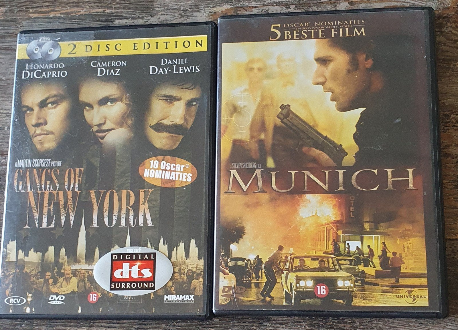 Gangs of New York & Munich DVD - Actie, Vanaf 16 jaar, Ophalen of Verzenden, Gebruikt