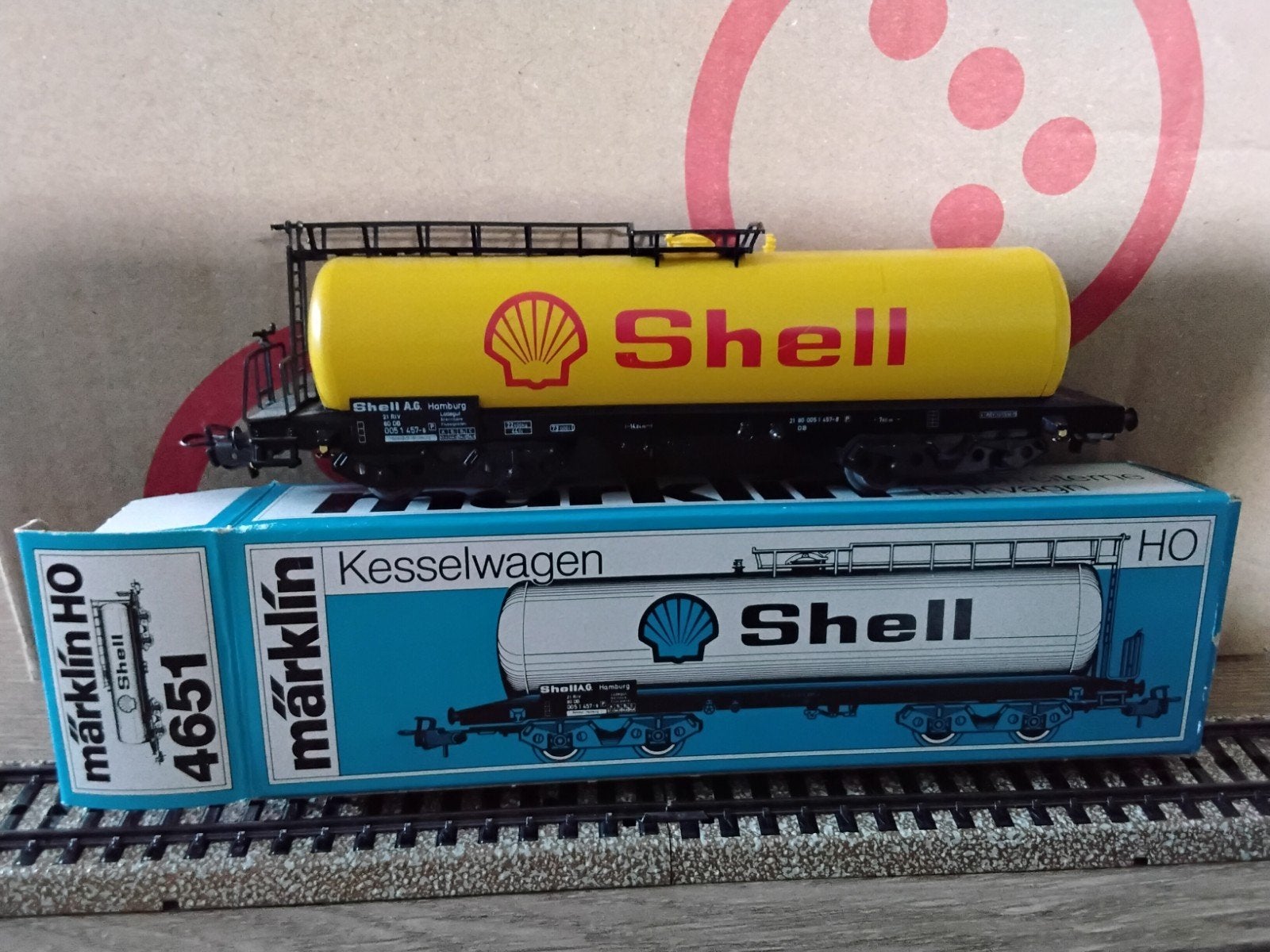Märklin 4651 tankwagon, Shell., Wisselstroom, Wagon, Ophalen of Verzenden, Zo goed als nieuw