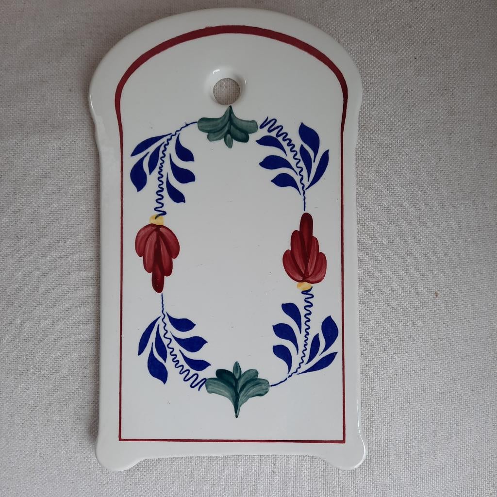 Boerenbont Serveerplankje 25 x 15 cm, Ophalen of Verzenden, Zo goed als nieuw, Aardewerk, Overige typen