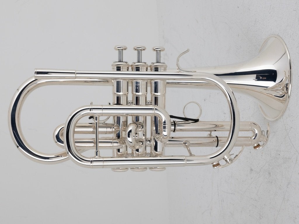Gebruikte Cornet Yamaha YCR 6335 II verzilverd incl. koffer, Gebruikt, -, -, Yamaha