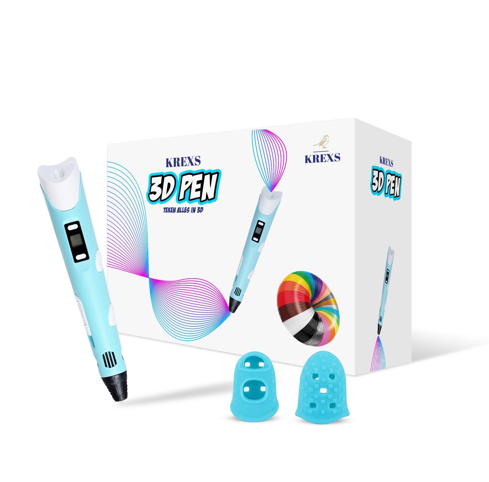 Krexs 3D pen nieuw met 20 kleuren vulling, Ophalen of Verzenden, Nieuw