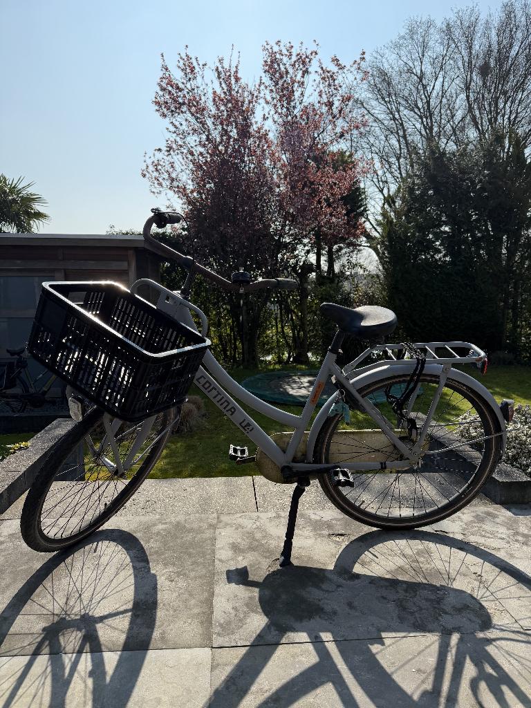 Cortina meisjesfiets U4 26" met krat, Terugtraprem, Gebruikt, Cortina, Ophalen