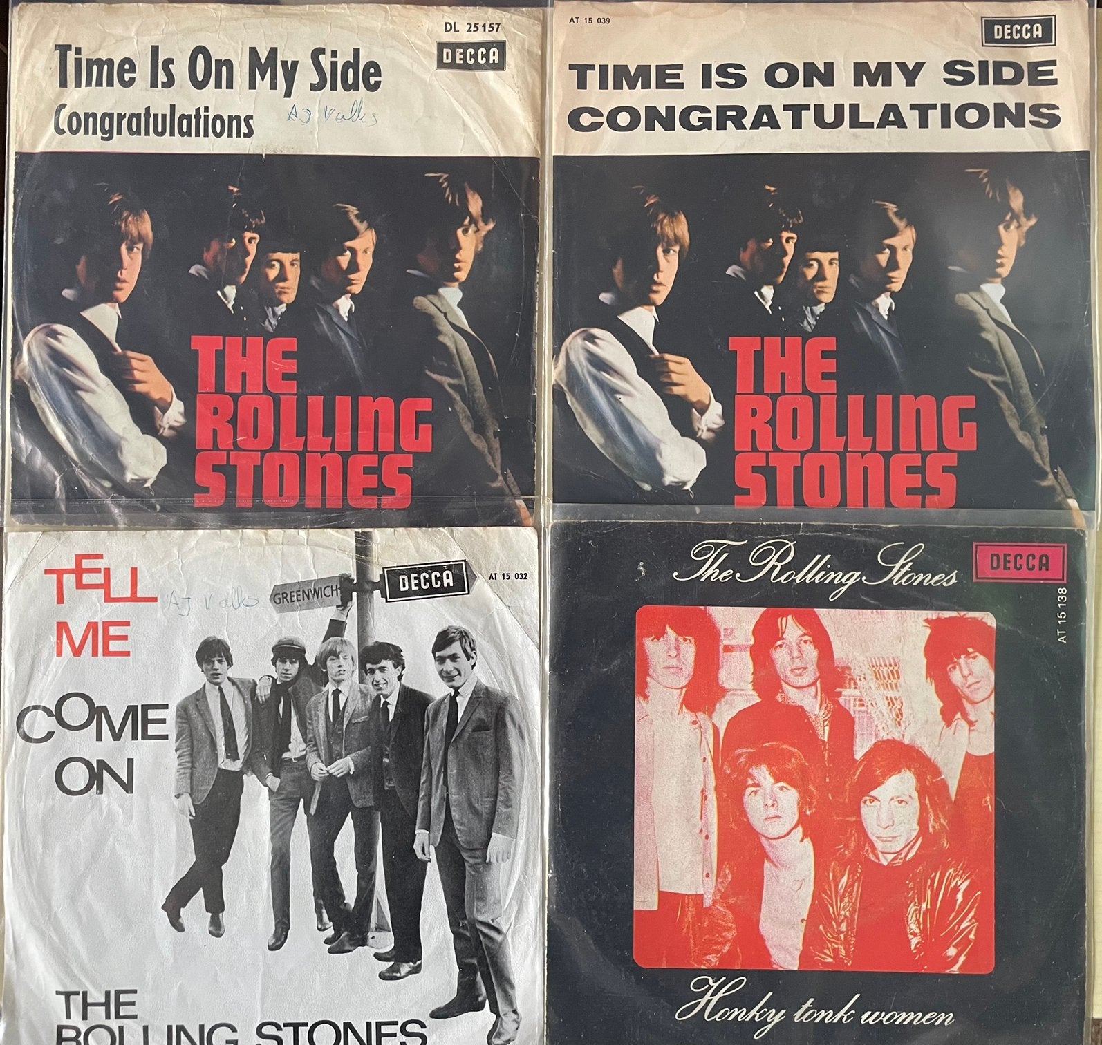 Collectie singles The Rolling Stones, Ophalen of Verzenden, 7 inch, Rock en Metal, Overige typen
