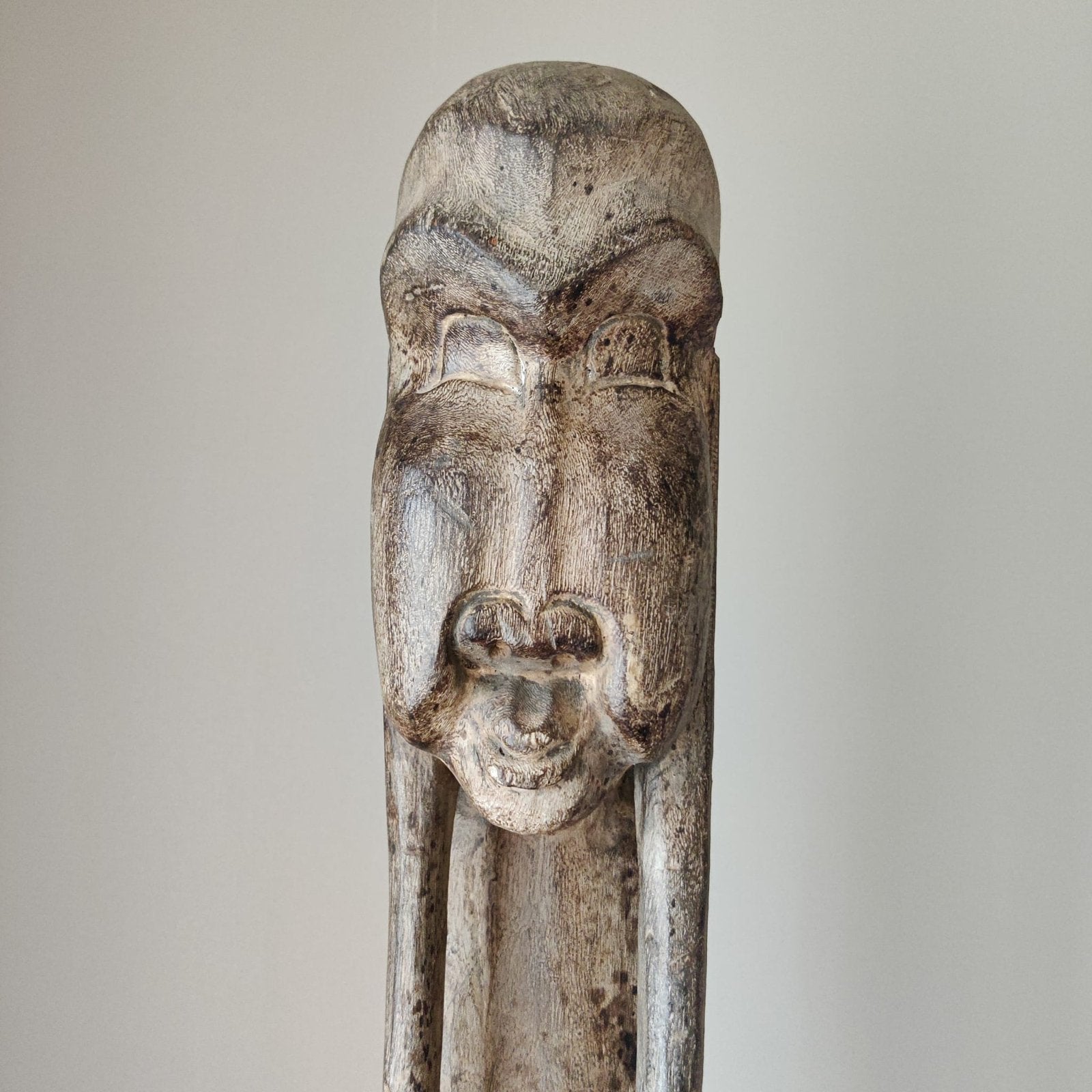 Houten Totempaal - Handgesneden Afrikaanse Kunst, Antiek en Kunst, Kunst | Beelden en Houtsnijwerken, Ophalen, Overige onderwerpen