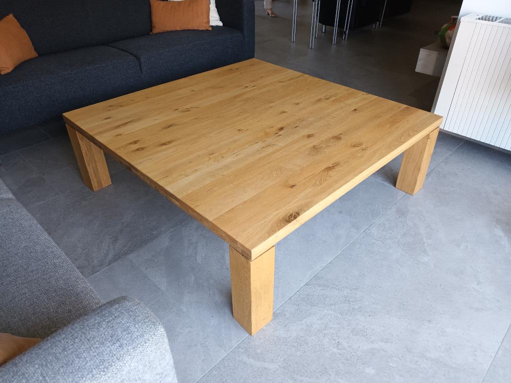 Salontafel eikenhout, Ophalen, Zo goed als nieuw, Modern, Minder dan 50 cm