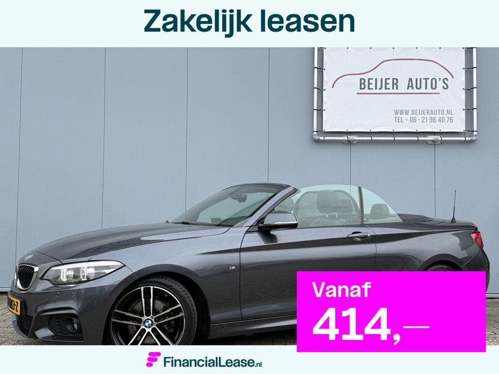BMW 2 Serie Cabrio 220i High Executive Automaat M-Pakket/Cam, Automaat, 1998 cc, Achterwielaandrijving, Gebruikt