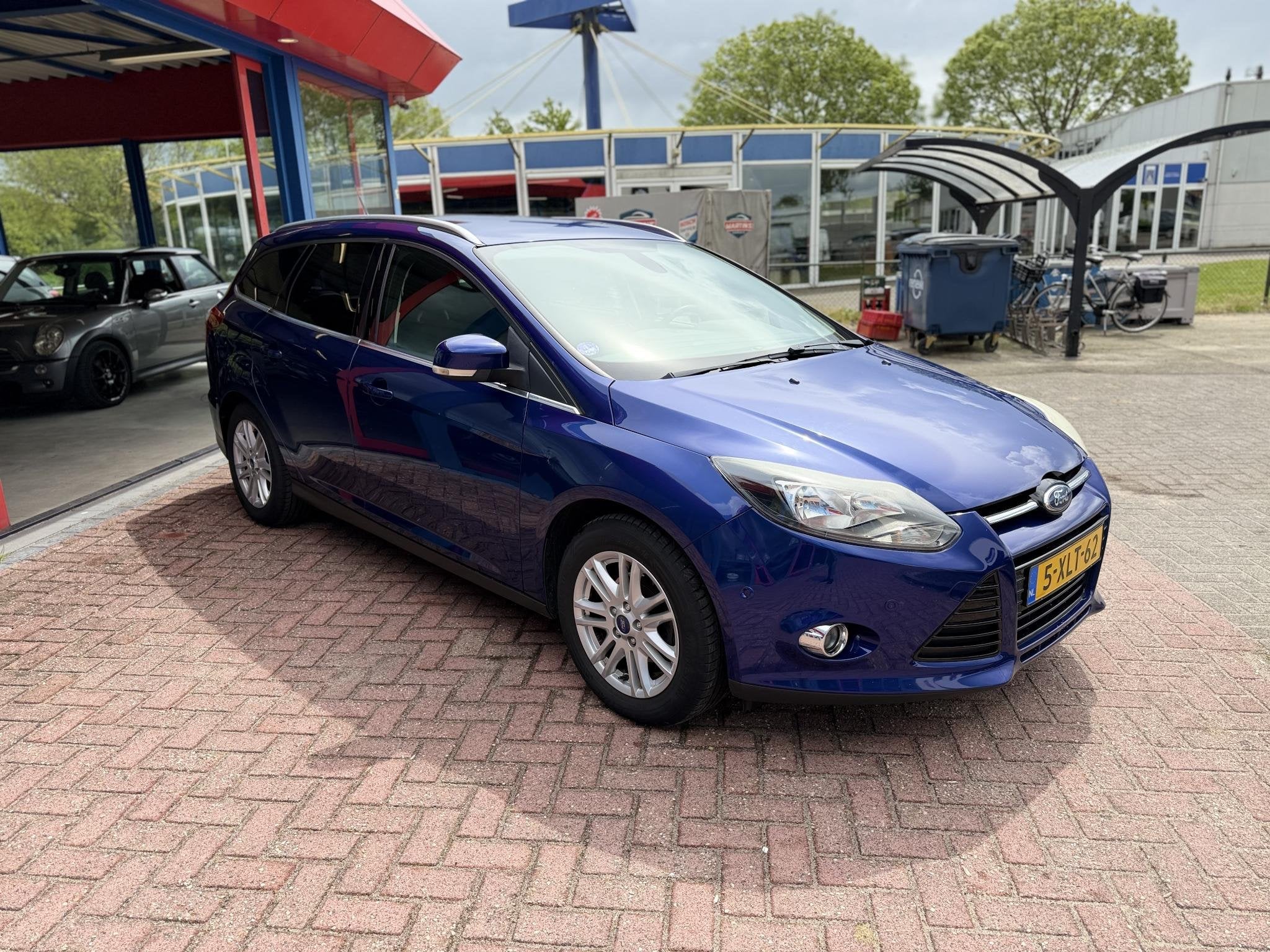 Ford Focus Wagon 1.0 EcoBoost Edition Plus CRUISE CLIMA LMV, Euro 5, Gebruikt, Blauw, Origineel Nederlands