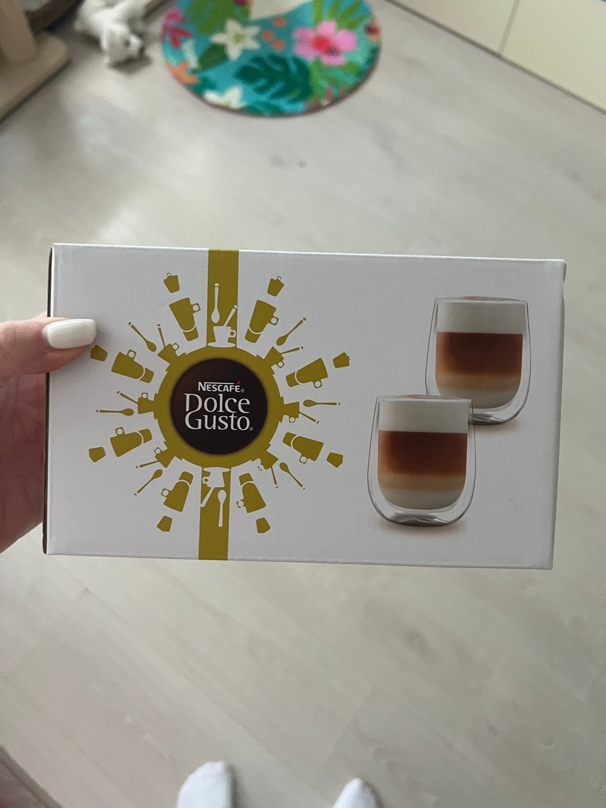 Nescafé Dolce Gusto Latte Macchiato Glazen - Set van 2, Nieuw, Ophalen of Verzenden, Overige merken, Glas